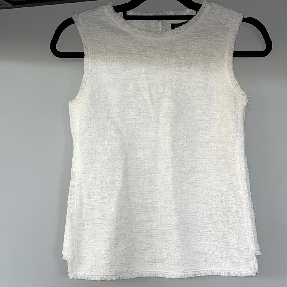 Banana Republic Gauze Fringe Top